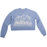 Vintage Arizona Blue Mountain Cropped Sweater
