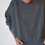 The Crewneck Sweatshirt in Vintage Black