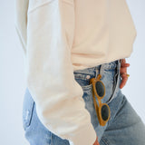 The Crewneck Sweatshirt in Bone
